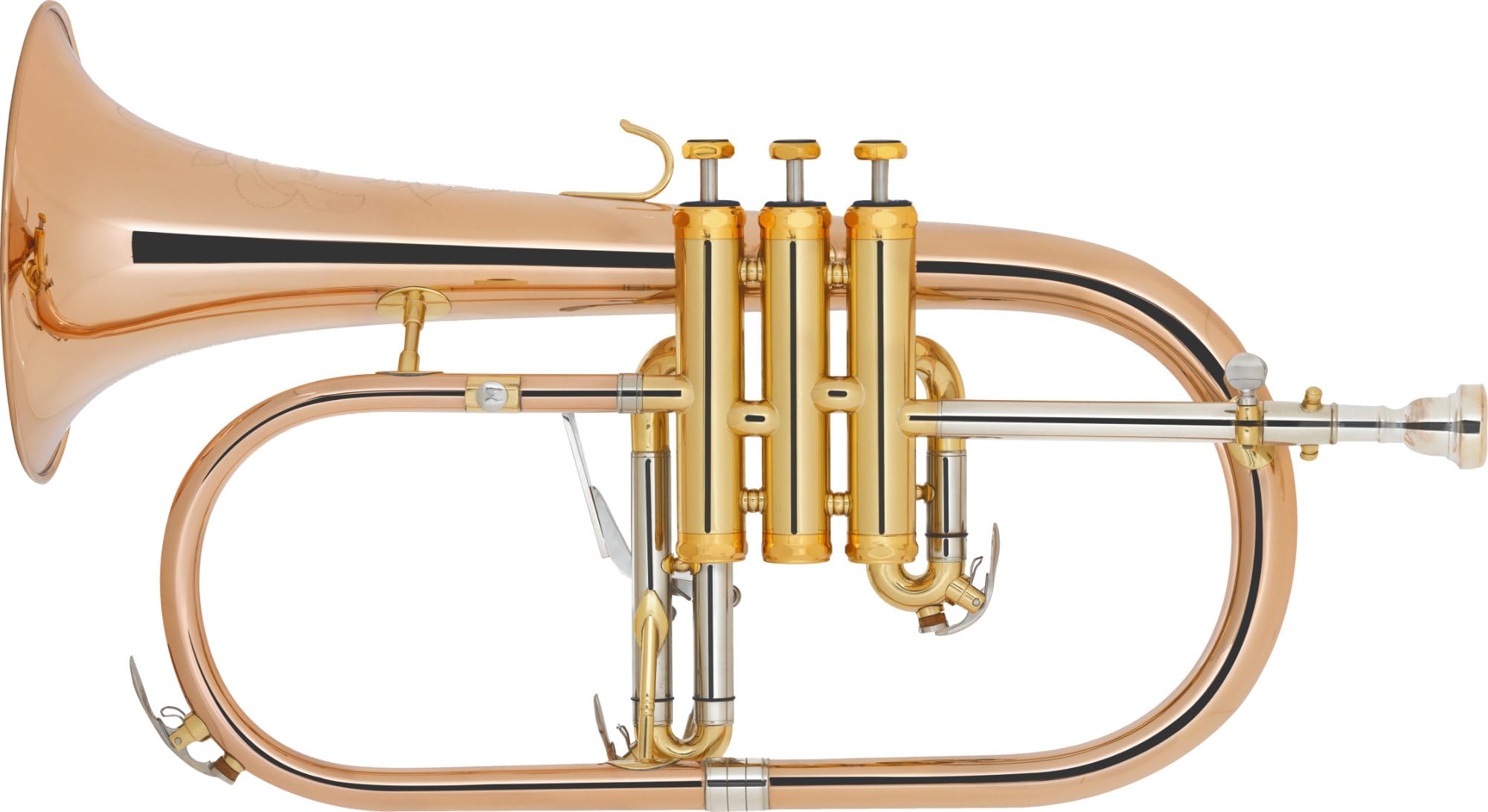 FH-60G Bugle - en bronze phosphoreux - accord : Sib - pavillon Ø : 152 mm - incl. étui léger, embouchure Klier et accessoires d'entretien - laqué