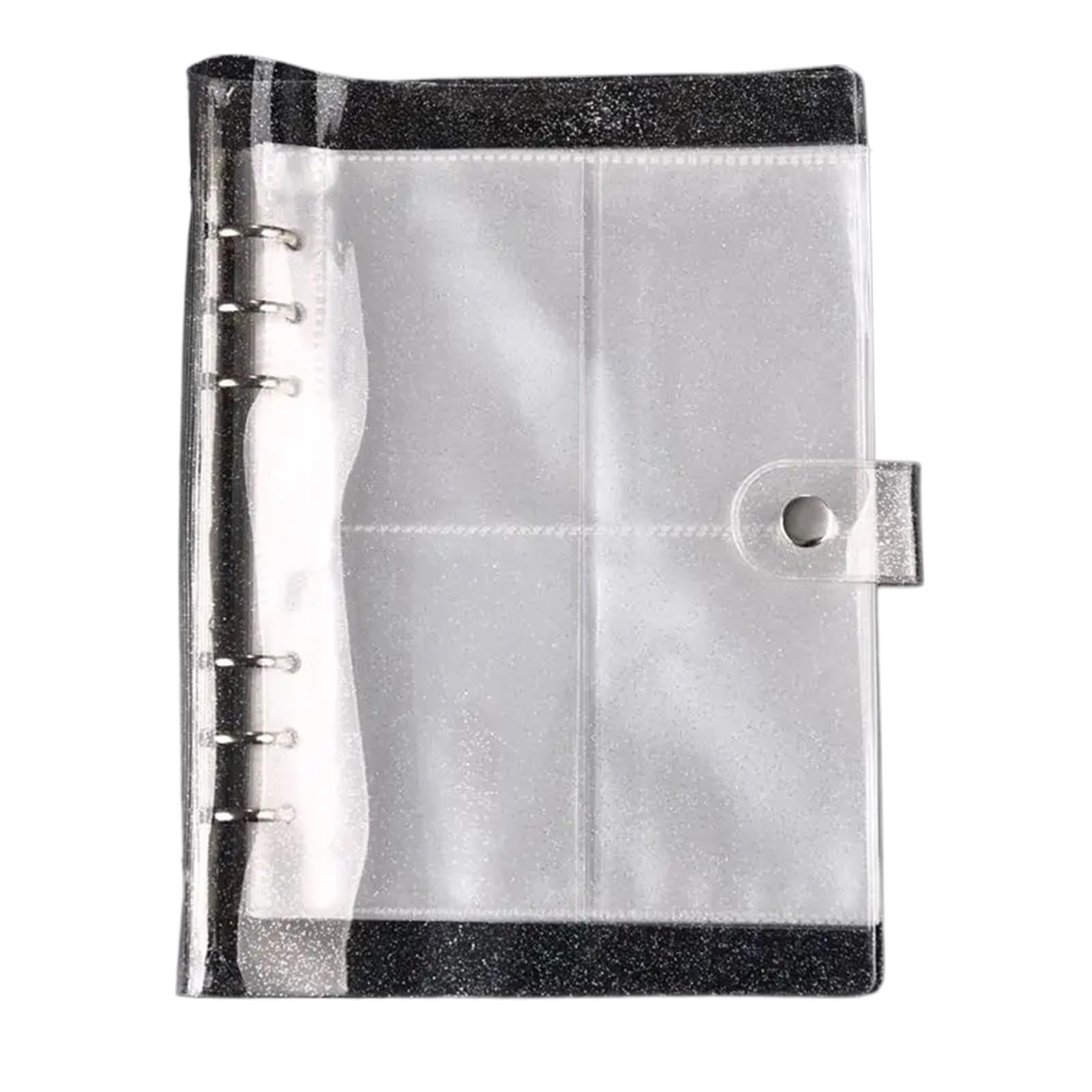 EDvkrgqx Transparent Jewelry Storage Book, Multicolor PVC Jewelry Organizer Transparent Book Holder Bag Rings Necklace(Color3)