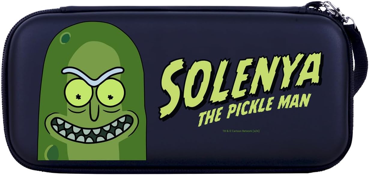 Head Case Designs Officially Licensed Rick and Morty Logo Graphics Hard Storage Travel Carry Case Compatible with Nintendo Switch