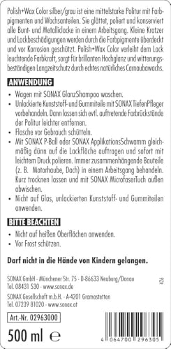 SONAX Polish+Wax Color silber/grau (500 ml) – Ansicht 2