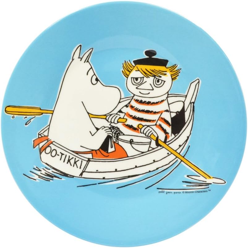 Moomin MO923H Dessert Plates, Light Blue