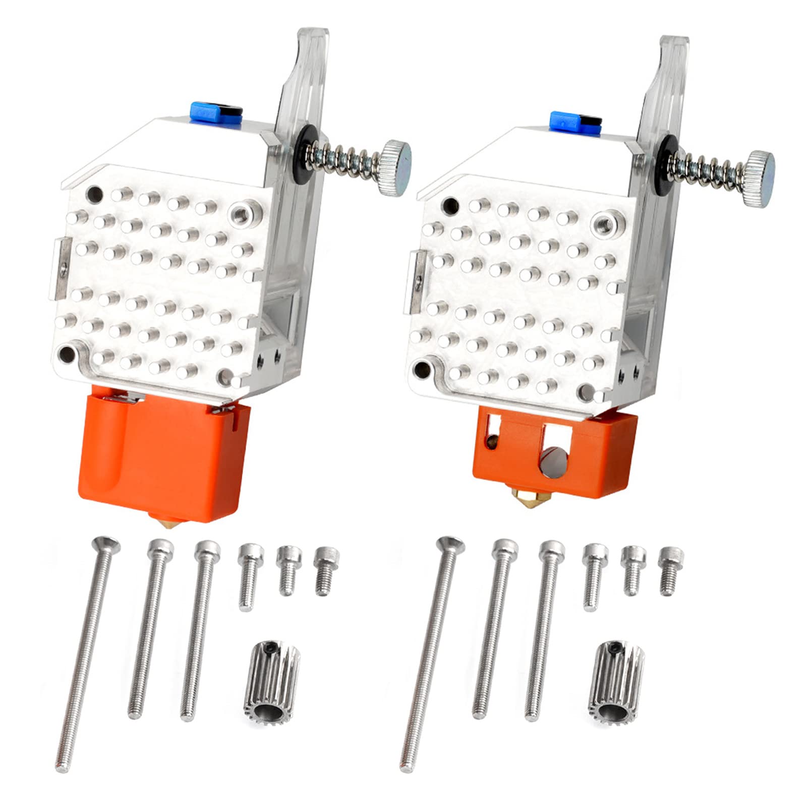 3D Drucker Metallextruder Gear Hot End Extrusion Kit/Volcano Ersatzteile Zubehör für Ender3 CR10 Zahnräder aus gehärtetem Stahl Ganzmetall Extruder Kit mit beheiztem Ende