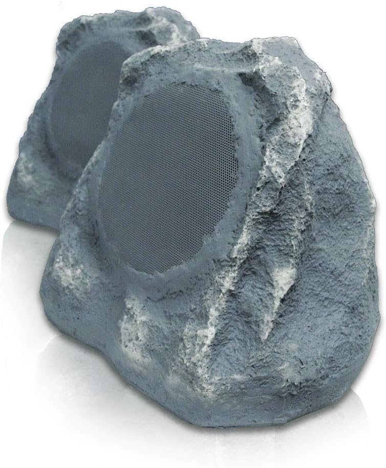 Sound Appeal Bluetooth Outdoor Rock Speakers - (Grey Slate)- Stereo Pair