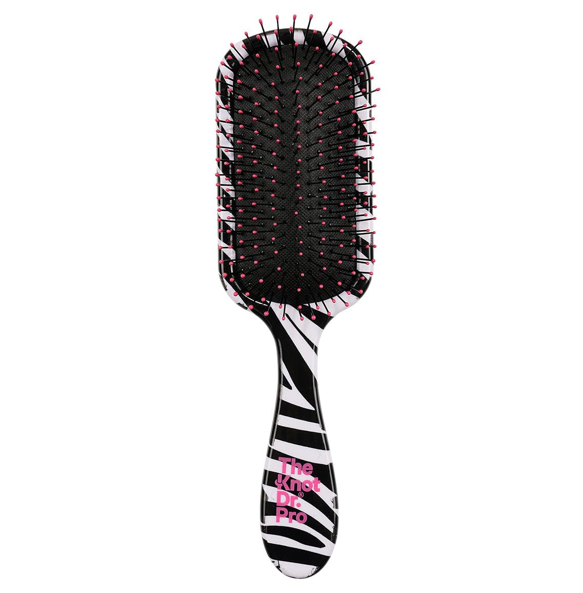 The Knot Dr. Entwirrende Haarbürste, Entwirrungsbürste für nasses und trockenes Haar, Reiseutensilien, Flexalite™-Borsten, reduzieren Haarbruch und beseitigen Knoten, Pro mit rosa Kopfhülle