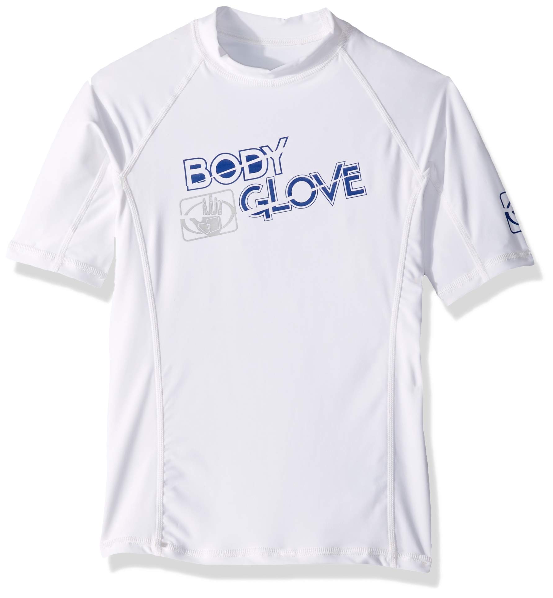 Boys s/a Fitted Basic Rashguards, White, 8-image-44