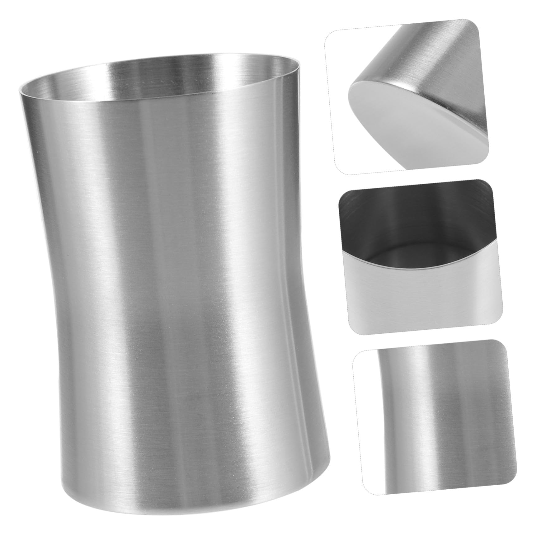 Homoyoyo 2 Pezzi Bicchiere Creativo da Bagno in Acciaio Inossidabile Tazza da Viaggio Versatile per Risciacquo e Bevande Porta Spazzolino Pratico e Resistente per Uso Quotidiano