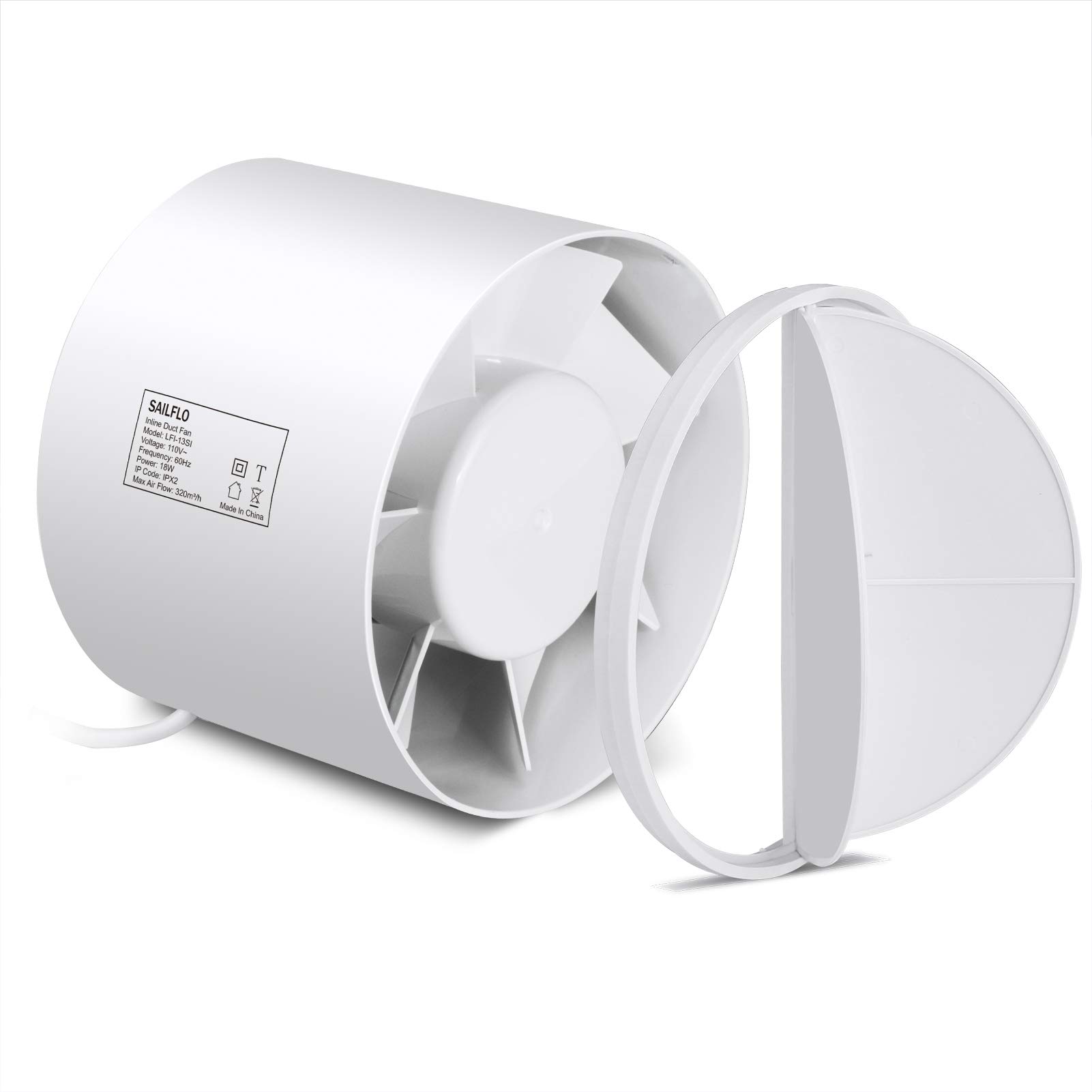 Buy SAILFLO 6 in Duct Inline Fan Exhaust Ventilation Blower Air Vent