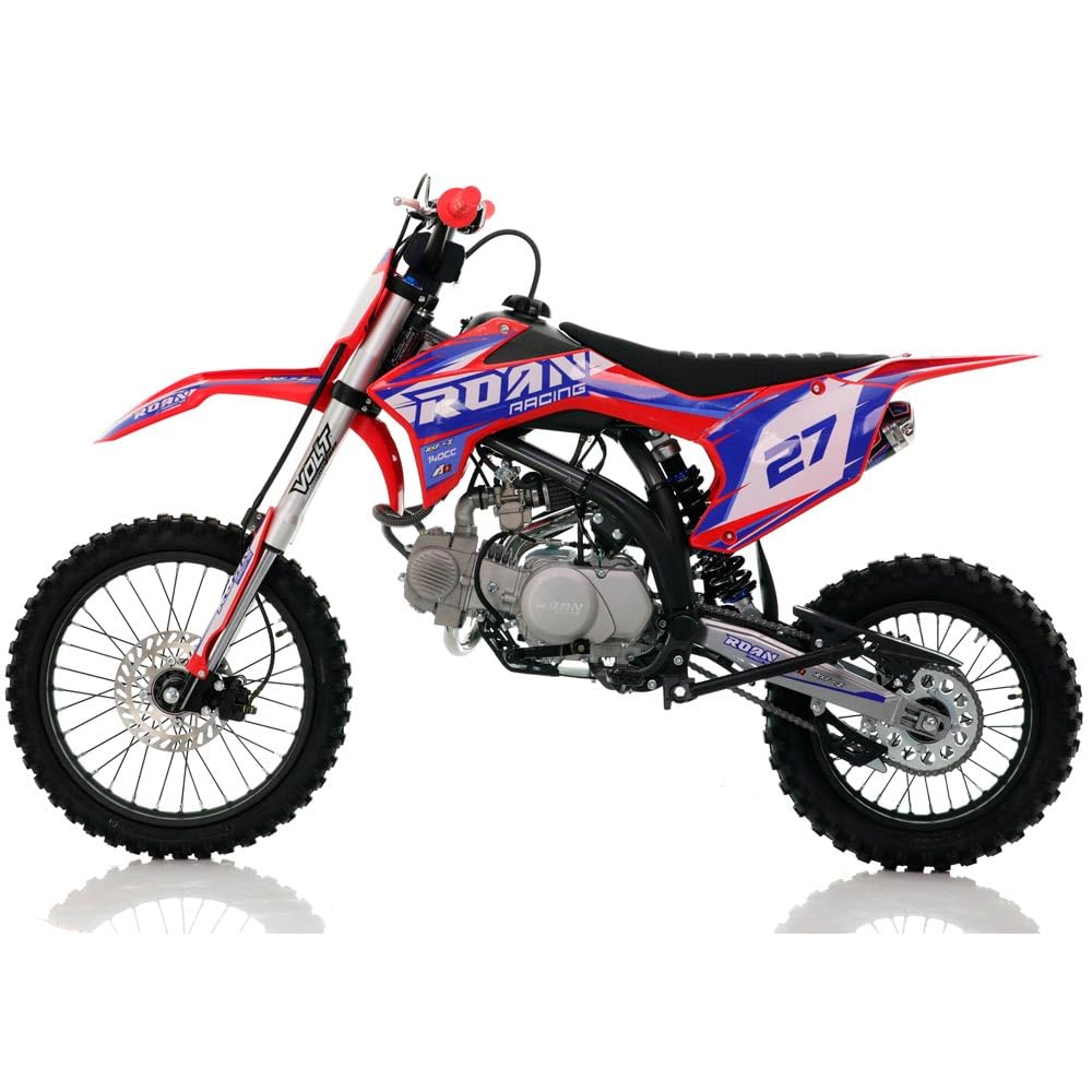 Pit bike Apollo RXF-Z 140CC 17/14 XL con radiador de aceite motocross, enduro (rojo)