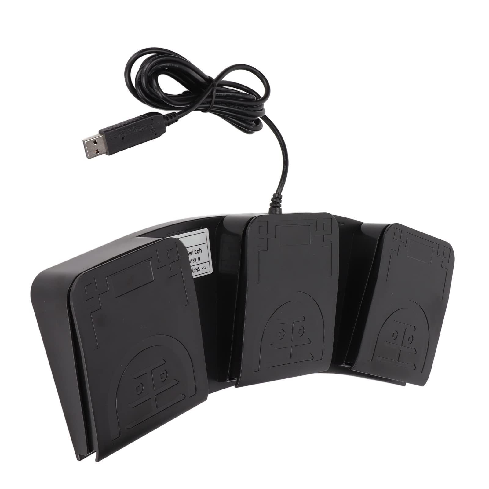 Tbest Pedal USB, Teclas Ple, Controlador Midi, Interruptor Hanical, Teclado Más Lindo Programable para Tocar GS