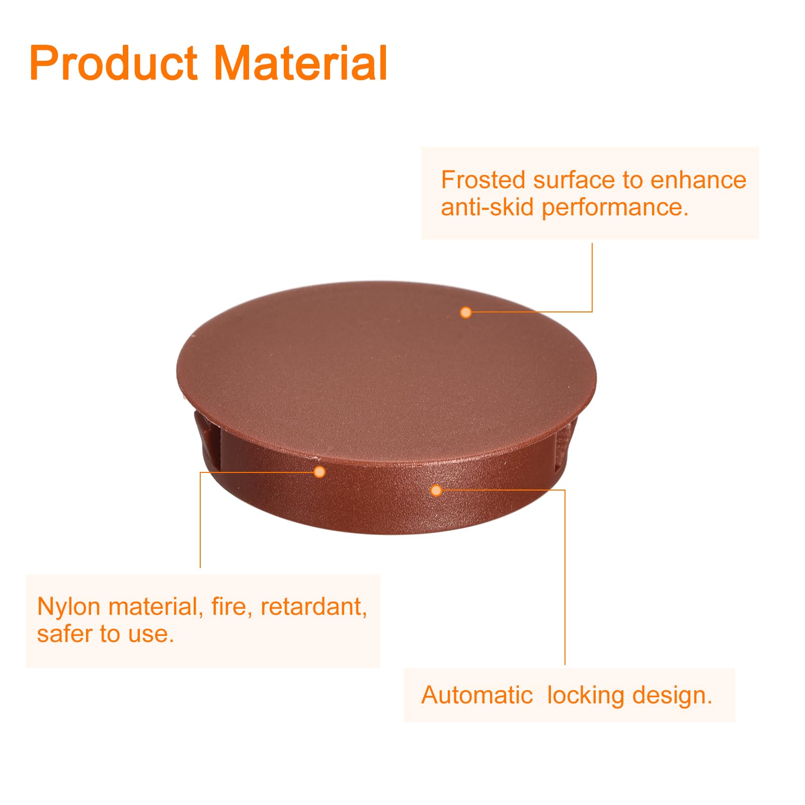 Tappi Fori Plastica 32mm - 16 Pezzi Nero - Copriforo Per Mobili E Pannelli - Foto 8