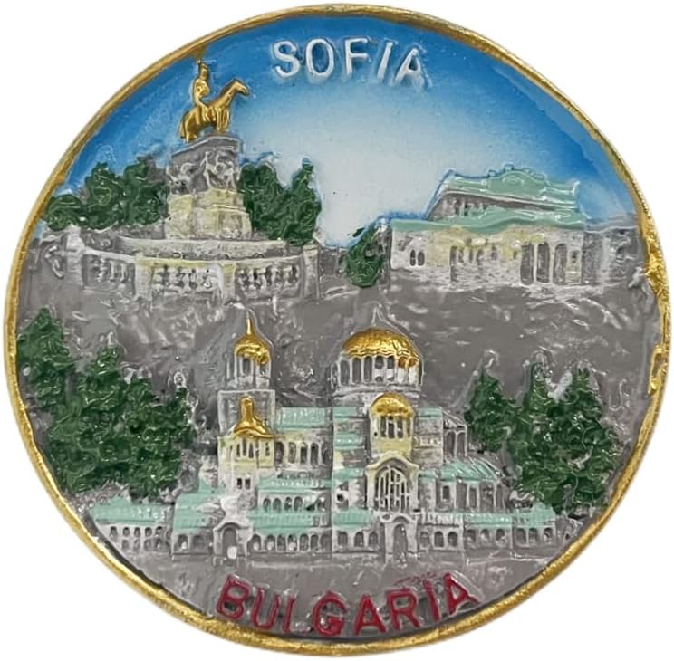 Sofia Bulgaria 3D Wernigerode Fridge Magnet Souvenir Gift,Resin Handmade Sofia Refrigerator Magnet Home & Kitchen Decoration Collection