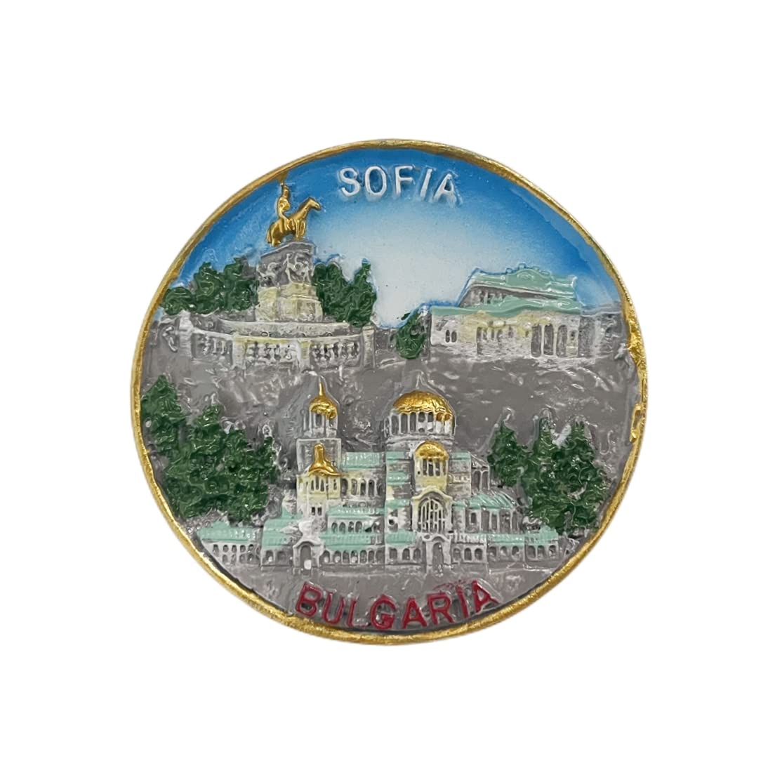 Sofia Bulgaria 3D Wernigerode Fridge Magnet Souvenir Gift,Resin Handmade Sofia Refrigerator Magnet Home & Kitchen Decoration Collection