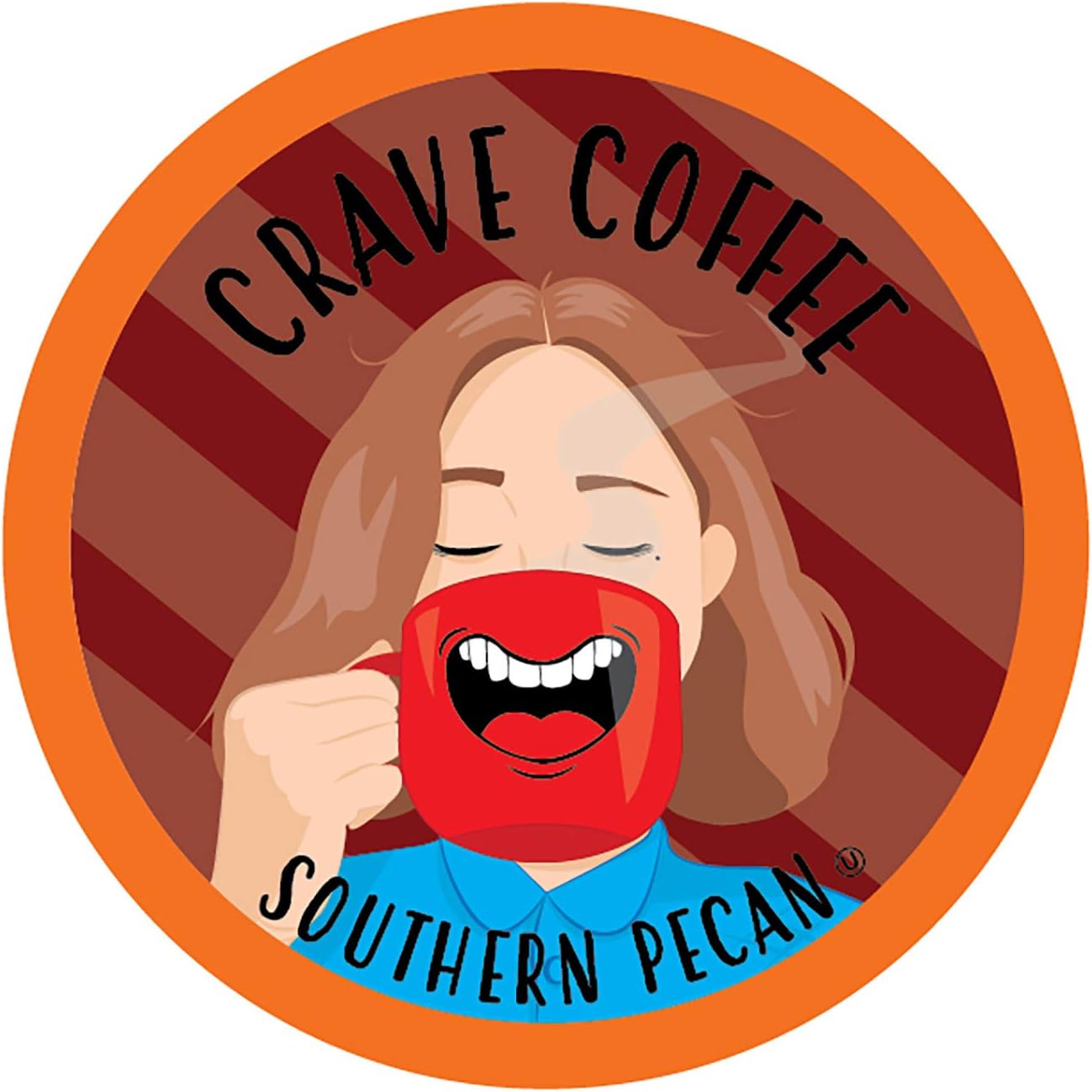 Crave Beverages Flavored Coffee Pods, Compatible with Keurig K-Cup Brewers, Single Serve Southern Pecan, 100 Count
