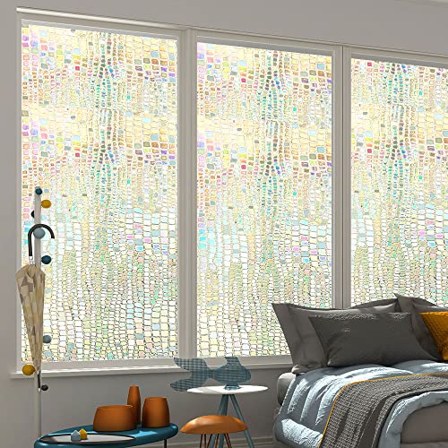 Vinilo decorativo de ventana 3D Rainbow película frost miniatura 4