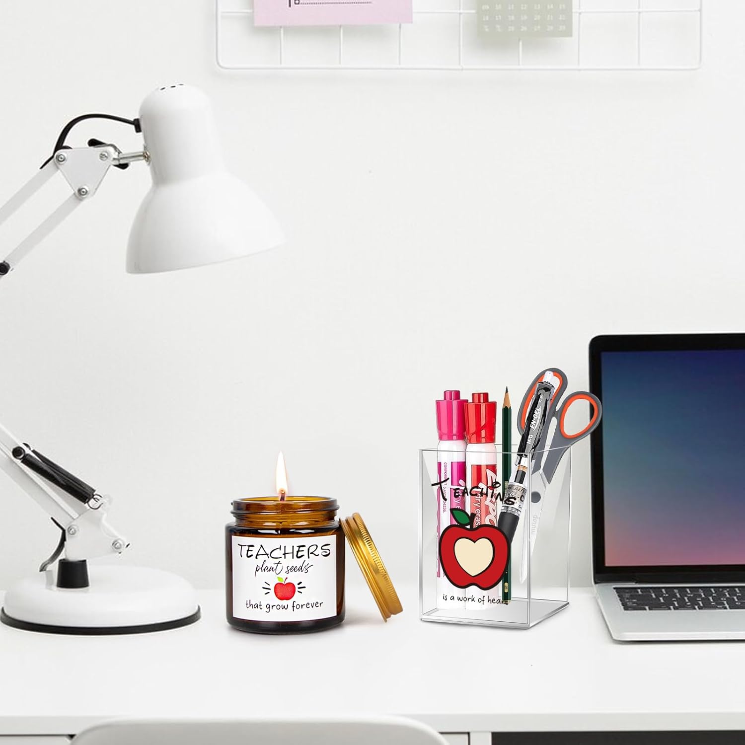 Teacher Appreciation Gifts - Gifts for Teachers with 20 OZ Wine Tumbler - Unique Teachers Birthday Thank You Gift Set - Christmas Teacher Gift for Women - Image 4