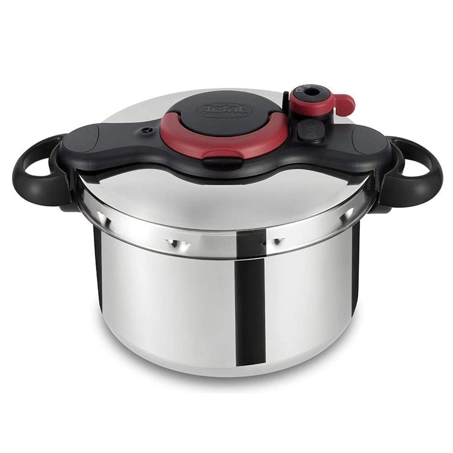 TEFAL Szybkowar Clipso Minut Easy 7,5 l, stal nierdzewna, wszystkie źródła ciepła, w tym indukcyjne, gotuje się do 2 razy szybciej, witaminy konserwowane, wyprodukowano we Francji, 2 lata,