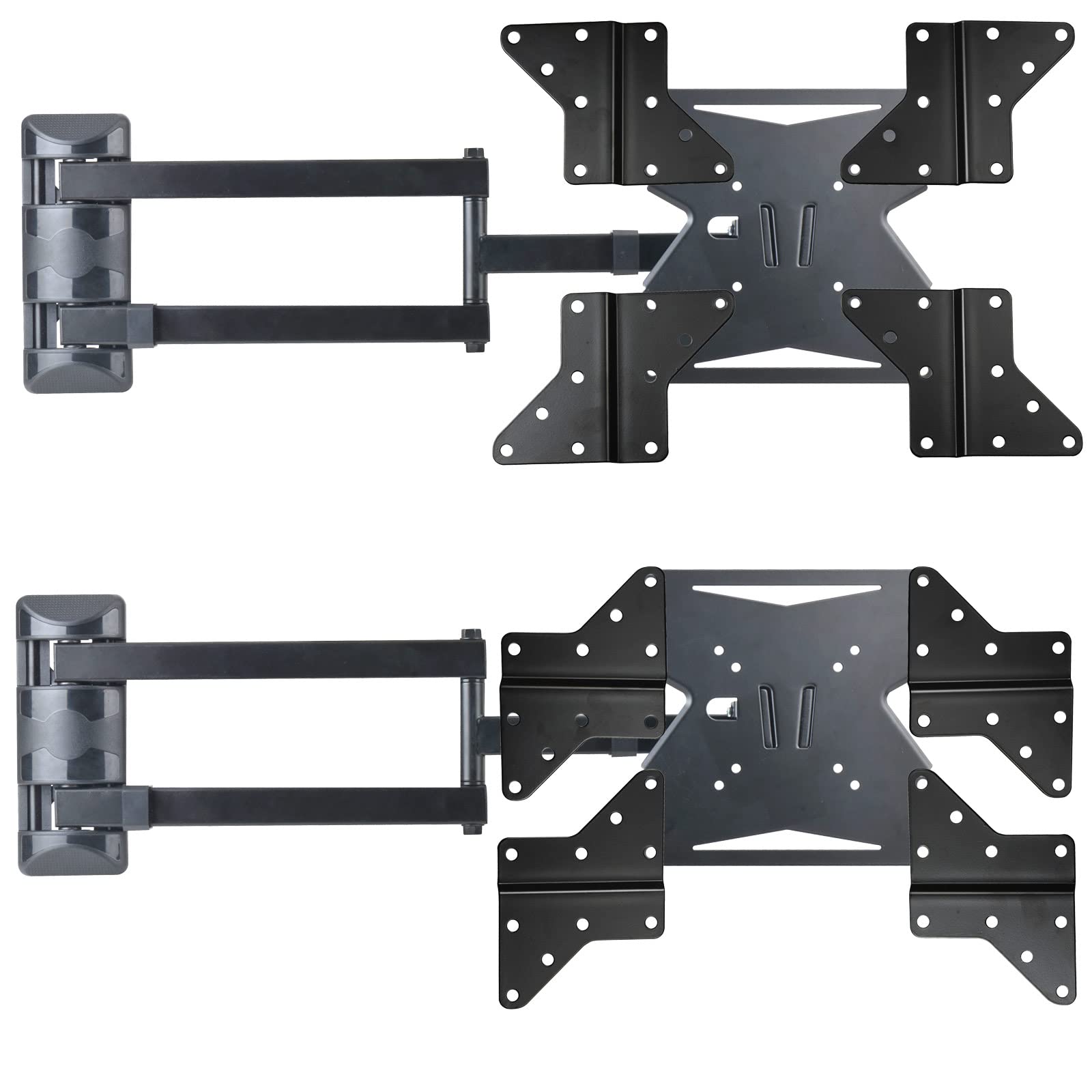 Drall Supporto Universale da Parete per TV - Supporto Girevole e inclinabile - per 15-55 Pollici LED LCD OLED TV Curvo 4K 3D HD - Fino a 40 kg - VESA 100 200 400 Nero Modello: S89B-AD7B