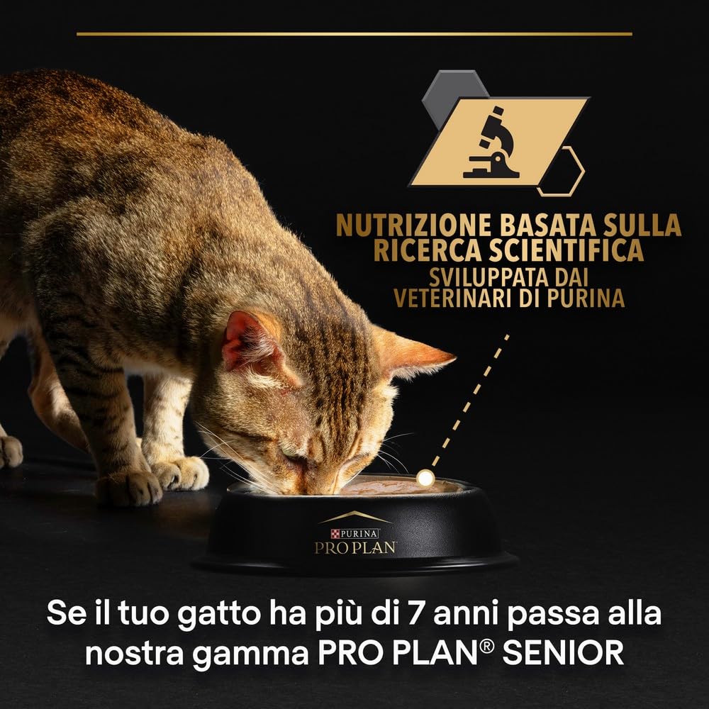PURINA PRO PLAN Sterilised Maintenance Cibo Umido per Gatti Adulti Sterilizzati in Salsa con Pollo 40 Bustine da 85g