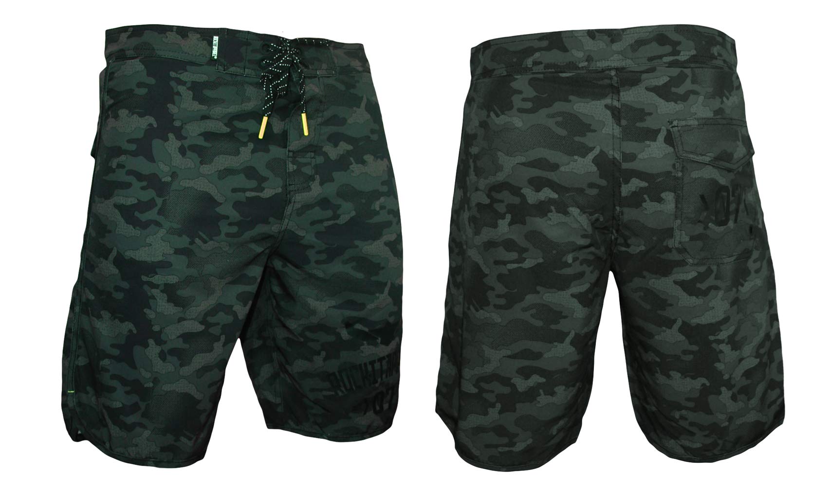 ROCK-IT Apparel® Herren Camouflage Boardshort Männer Badeshorts Badehose für den Strand Größen S-3XL Camo Grün und Grau