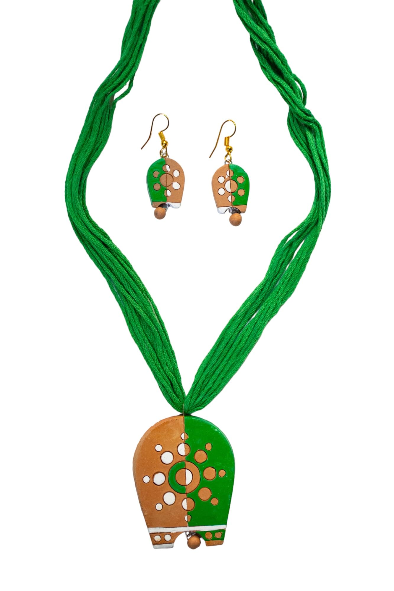 SHILPOGRAM Handmade Terracotta Jewelry Set TR116 (GREEN3) (B0CHQQYPXY) Amazon Price History, Amazon Price Tracker