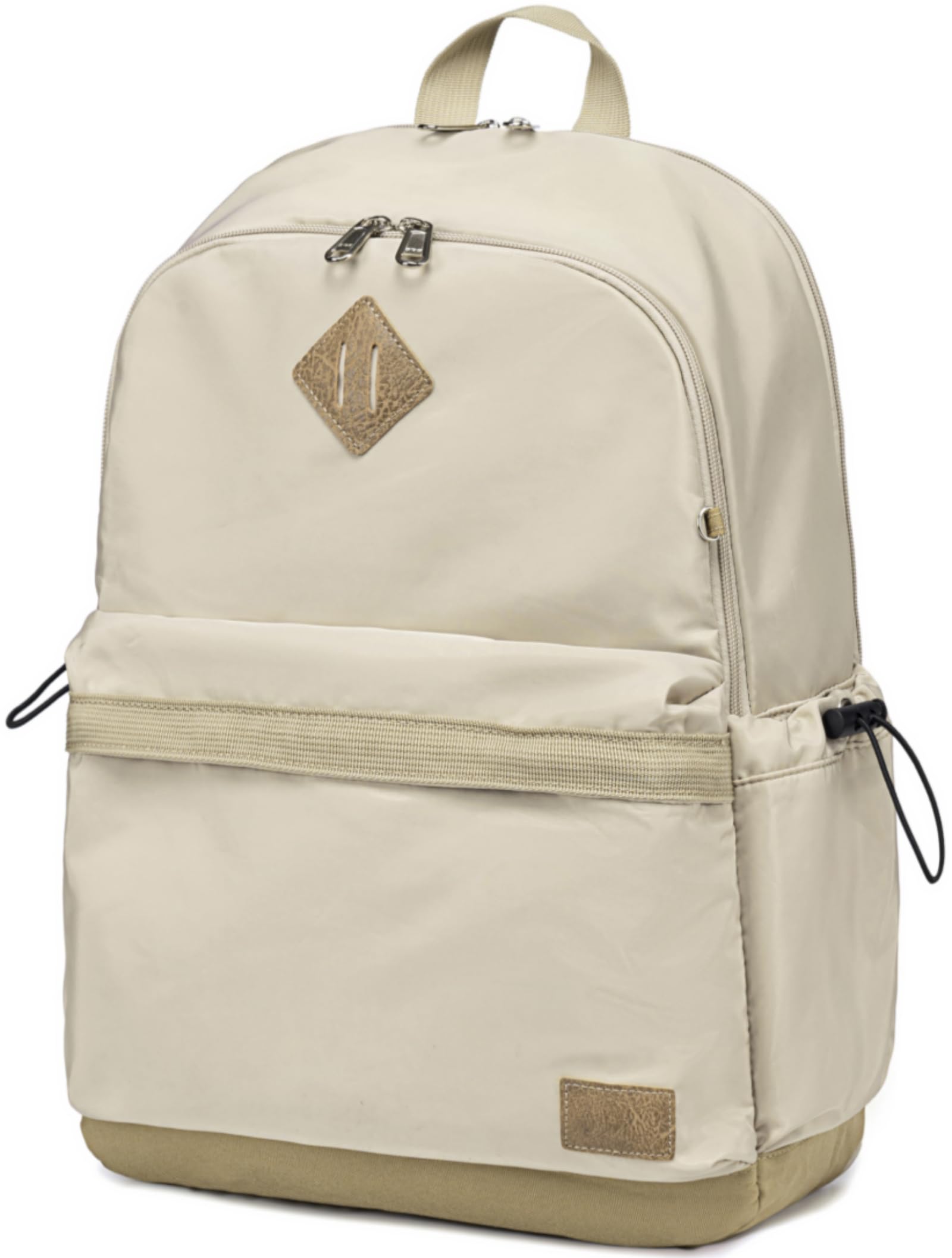 CAMTOP Backpack for School Water Resistant Kids Bookbag Fits 17 Inch Laptop Lightweight Casual Daypack Backpacks for College, Work, Travel (Khaki)