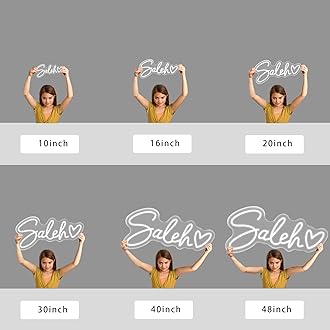 IbayNawi Custom Neon Signs, Personalized Neon Sign for Wall Decor, Neon Sign Customizable for Bedroom, Wedding, Birthday Party