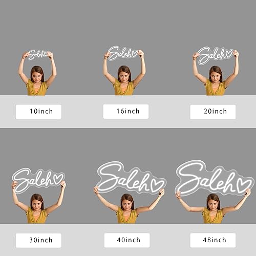 Vista 2 de IbayNawi Letreros de neón personalizados, letrero de neón personalizado para decoración de pared, letrero de neón personalizable para dormitorio