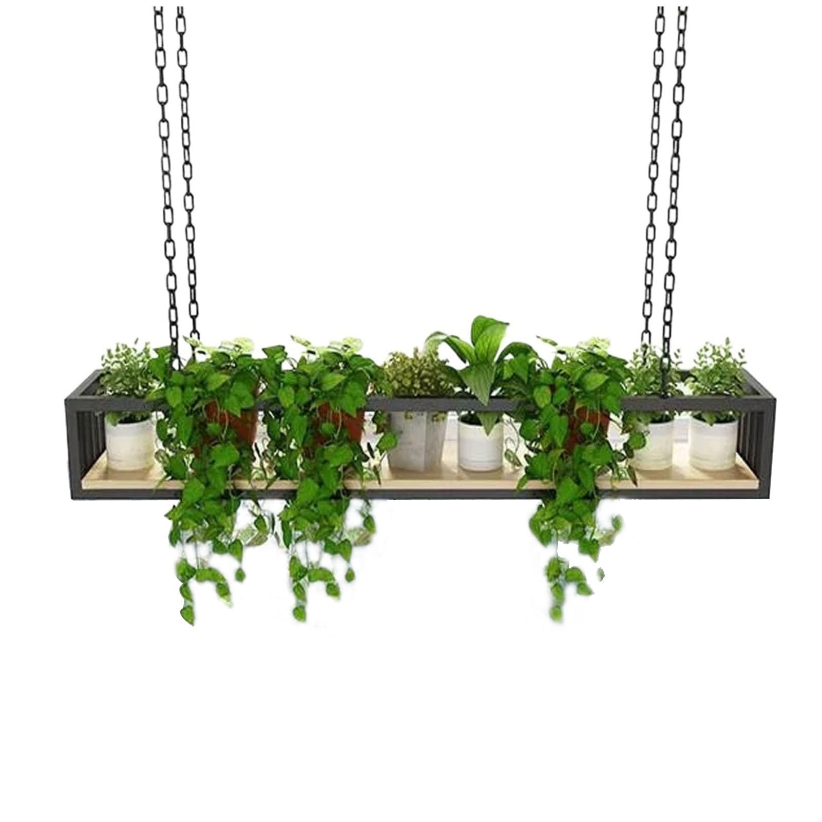 Étagère suspendue plafond réglable pour créer un jardin urbain et bar de cuisine