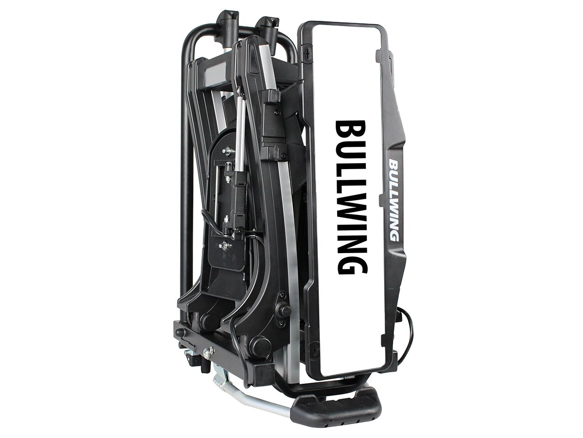 Bullwing SR7 Fahrradträger für Anhängerkupplung für E-Bikes geeignet mit Schnellverschluss,zusammenklappbar und vormontiert