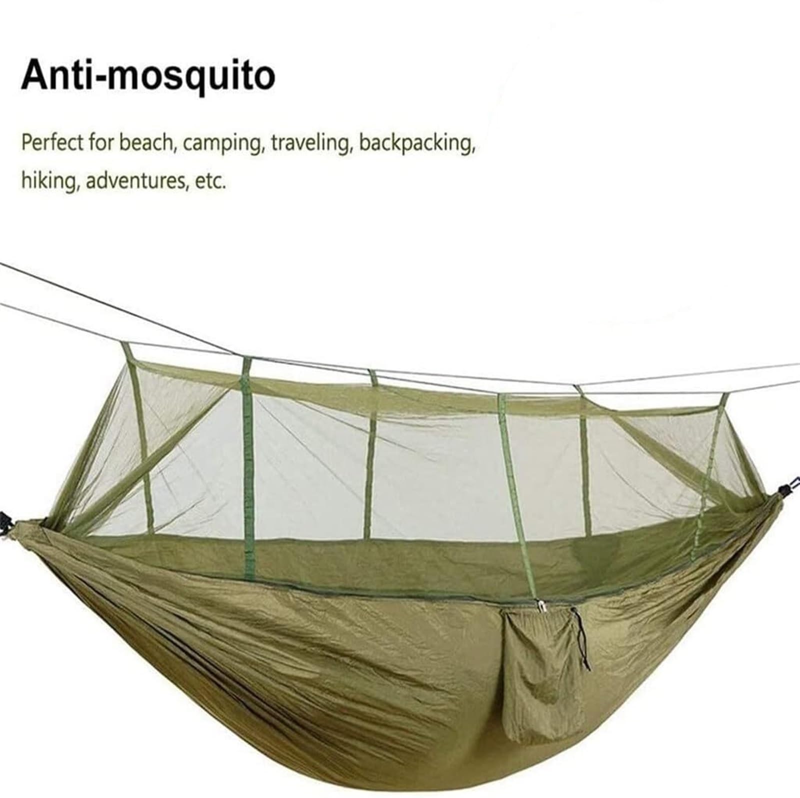 Amache per Esterni con zanzariera, Amaca da Campeggio Leggera Portatile con Paracadute, Amaca da Esterno per 2 Persone, Amaca Buiten ()