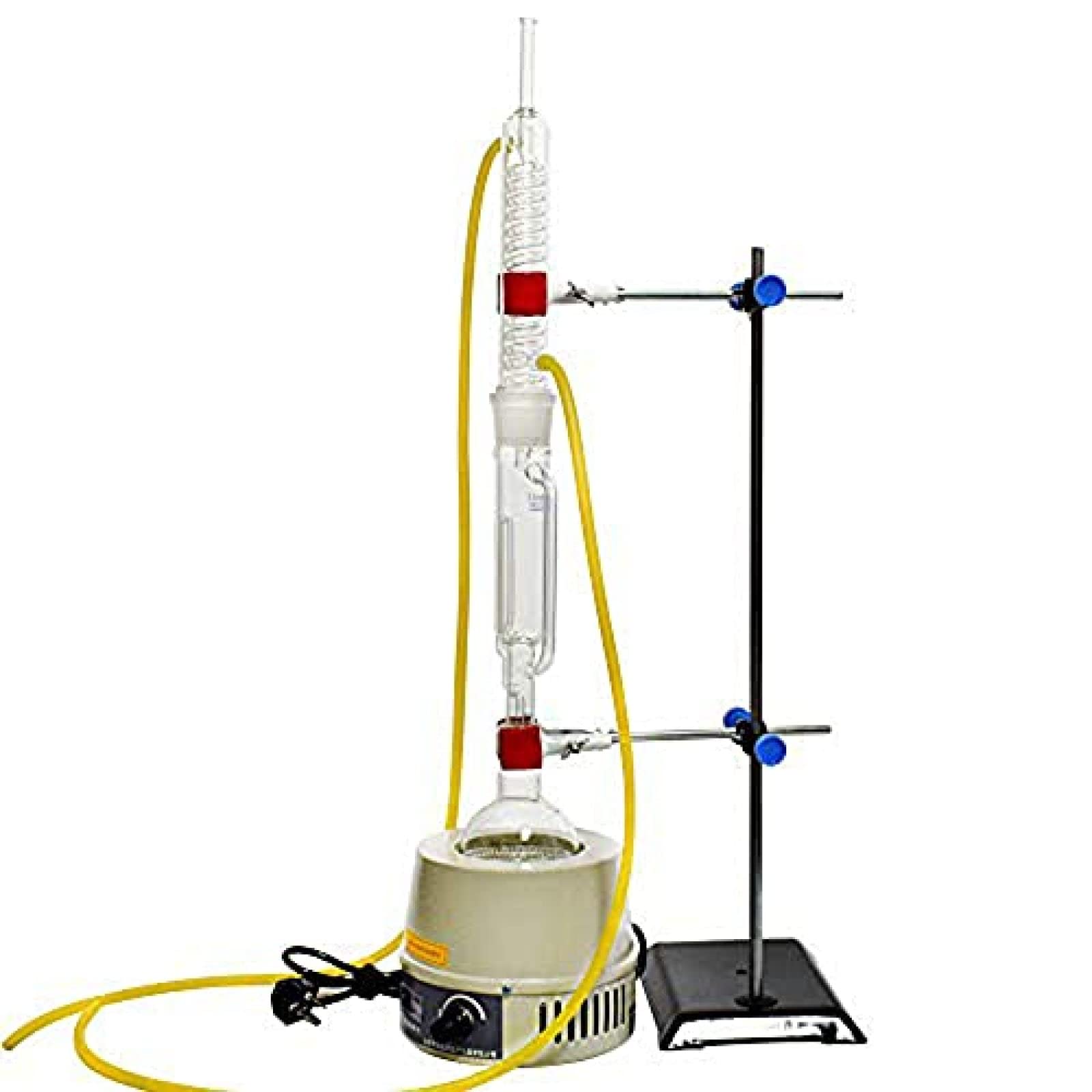 Estrattore sperimentale Soxhlet 500ml 10 estrattori di Grasso serpeggianti in Vetro con Camicia riscaldante elettrica