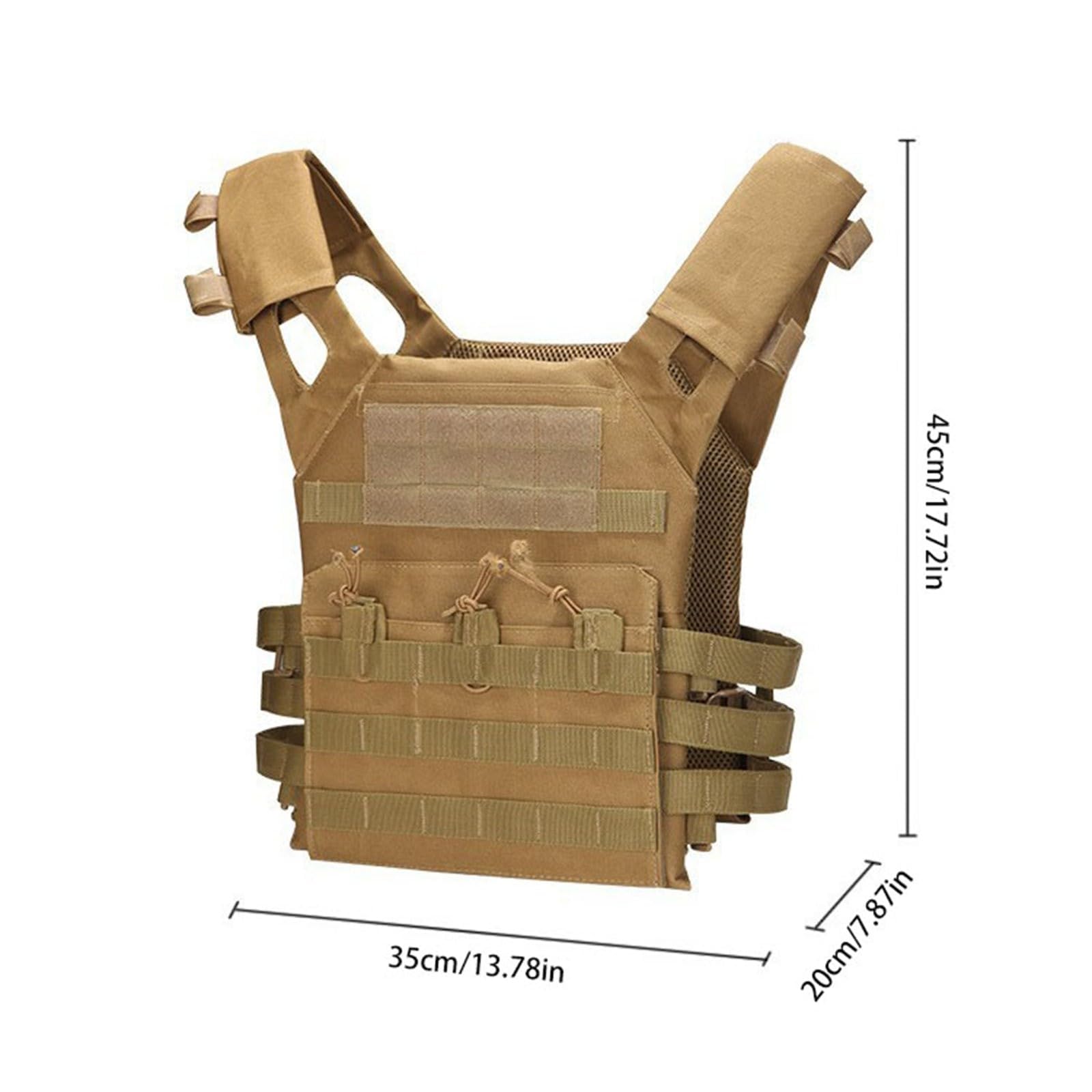 Gilet tattico, da uomo e da donna, leggero, per caccia, softair e attività all'aperto, paintball, giochi di guerra
