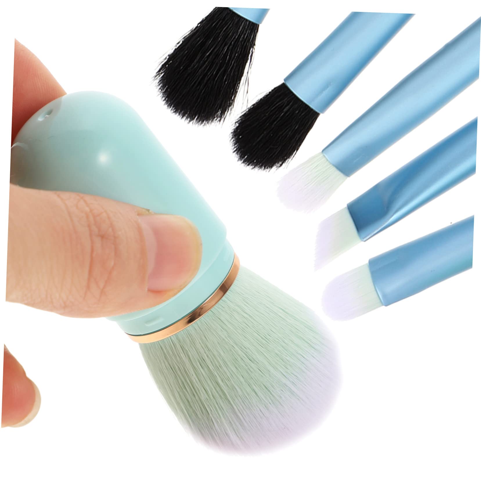 FRCOLOR 3 Set Di Strumenti Per Il Trucco Set Di Pennelli Con Custodia Strumenti Per Il Trucco Da Viaggio Portatili Setole Morbide Impugnatura Comoda Per Livelli