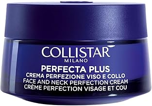 Collistar Perfecta Plus Face and Neck Perfection Cream, Day and Night Remodeling and Plumping Cream, Minimizes Wrinkles and Sagging, for Mature Skin, 50 ml