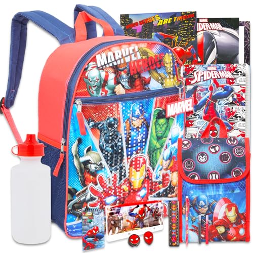 Marvel Avengers Backpack with Lunch Box Set ~ 16