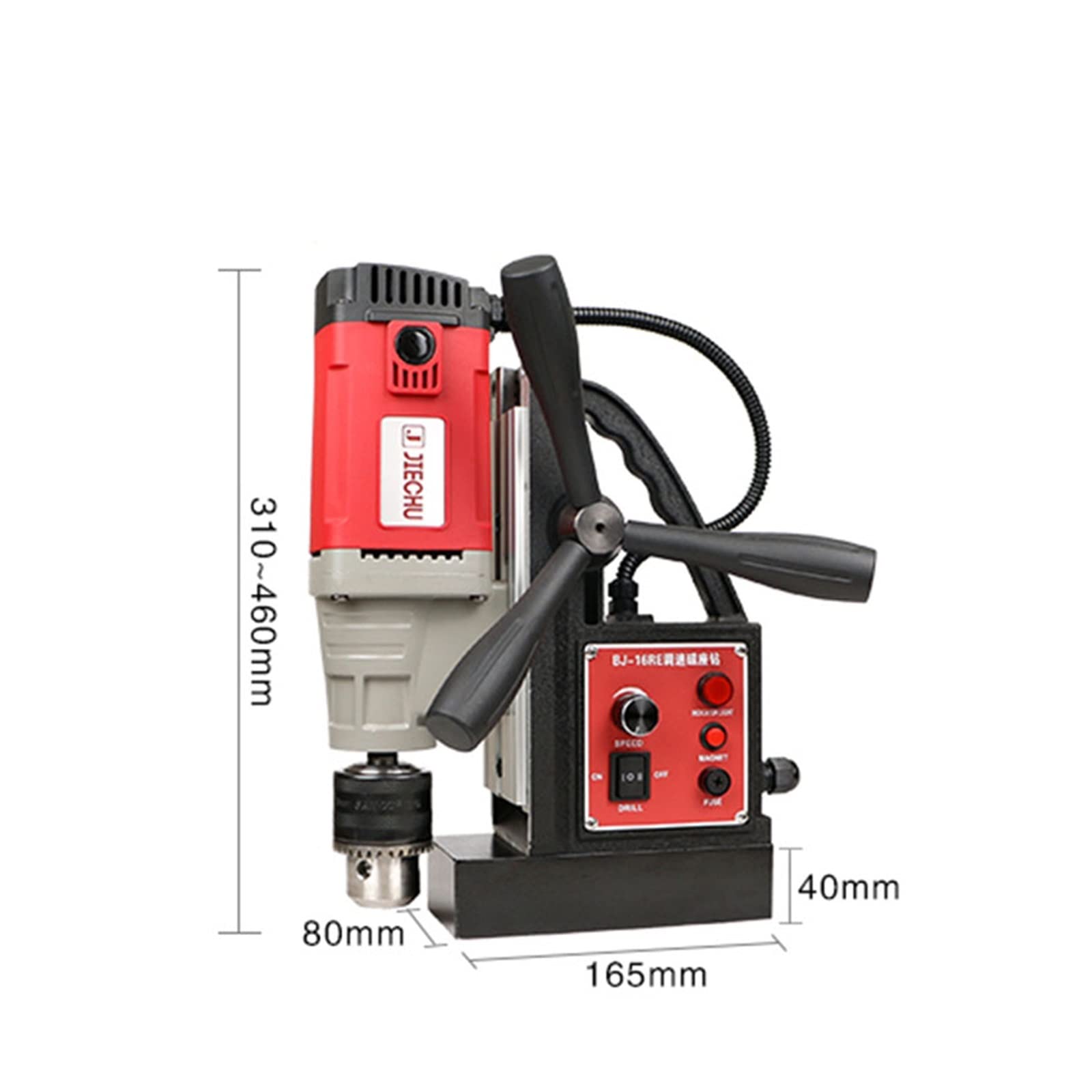 Taladro magnético, taladro de succión de hierro, taladro de roscado, máquina de ataque, velocidad ajustable, taladro eléctrico de avance y retroceso Para Un Trabajo CóModo