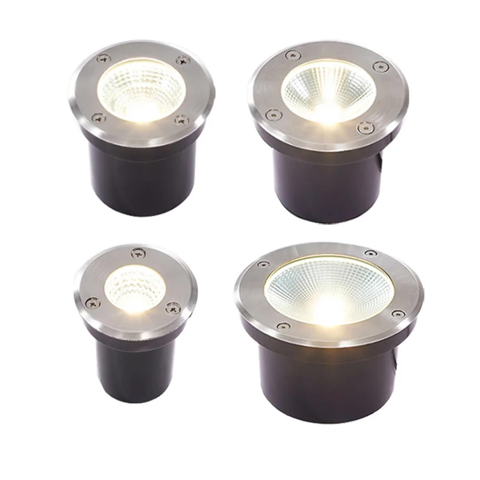 eufeifeiegds IP67 wasserdichte LED-Untergrundleuchte 3W 5W 10W 15W 18W for den Außenbereich, Garten, Wege, Fußböden, vergraben, Hof, Landschaftsbeleuchtung, AC110V220V(AC85-265V 10W 80MM,Blu)