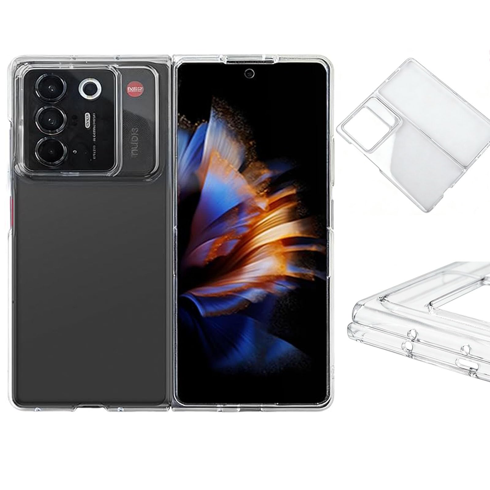 【新品未使用】 nubia fold A502ZT ＋ 純正ケース Amazon.co.jp: For ZTE Nubia Fold ケース nubia Fold A502ZT カバー