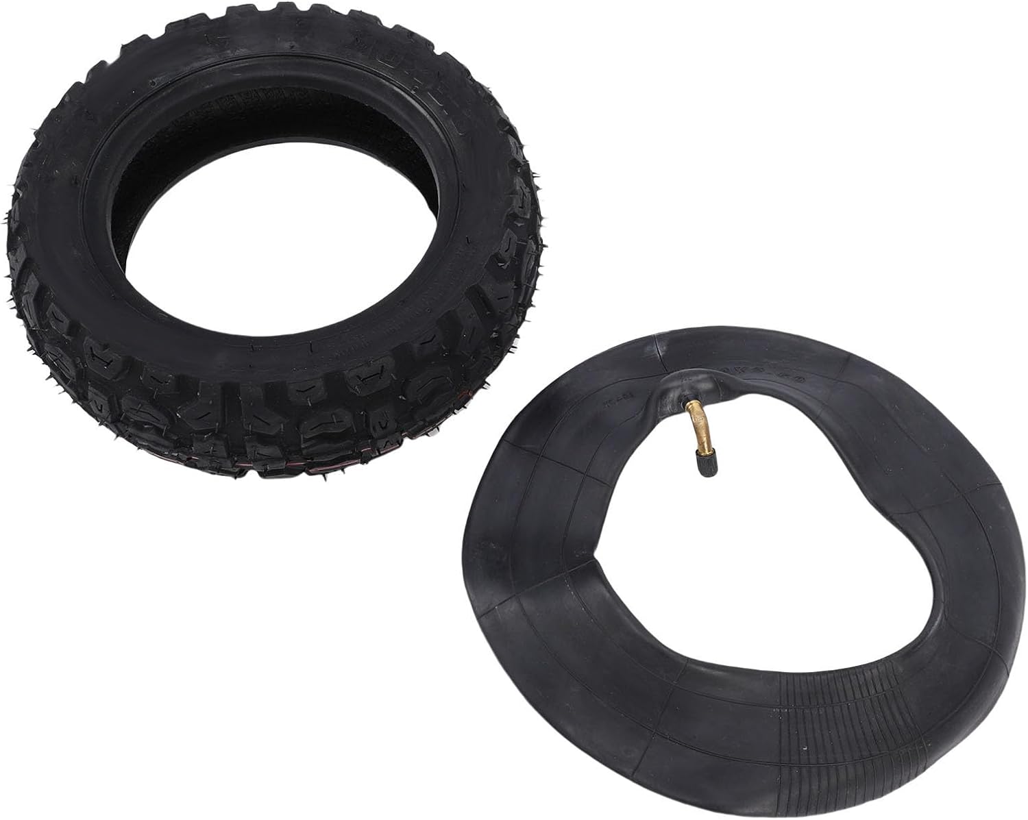 Aramox Dirt Bike Tire Inner Tube Set, Rubber Off Road Tire and Tube, 10x3.0 for Mini Motorcycle and Electric Scooter