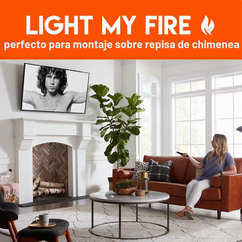ECHOGEAR Soporte de Pared inclinable avanzado para televisores de hasta 86 Pulgadas – Rango máximo de inclinación en televisores Grandes – Ideal para Montar TV sobre una Chimenea