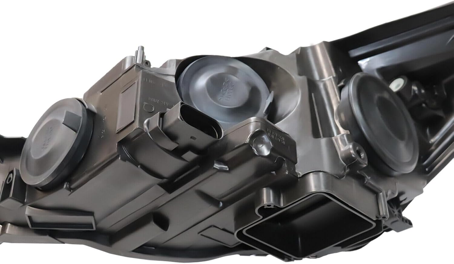 Headlights Assembly Pair with Bulbs for 2015 2016 2017 2018 Ford Focus S SE ST Halogen Headlamps Head Front Lights Replacement Driver and Passenger Side,Black Housing Amber Reflector