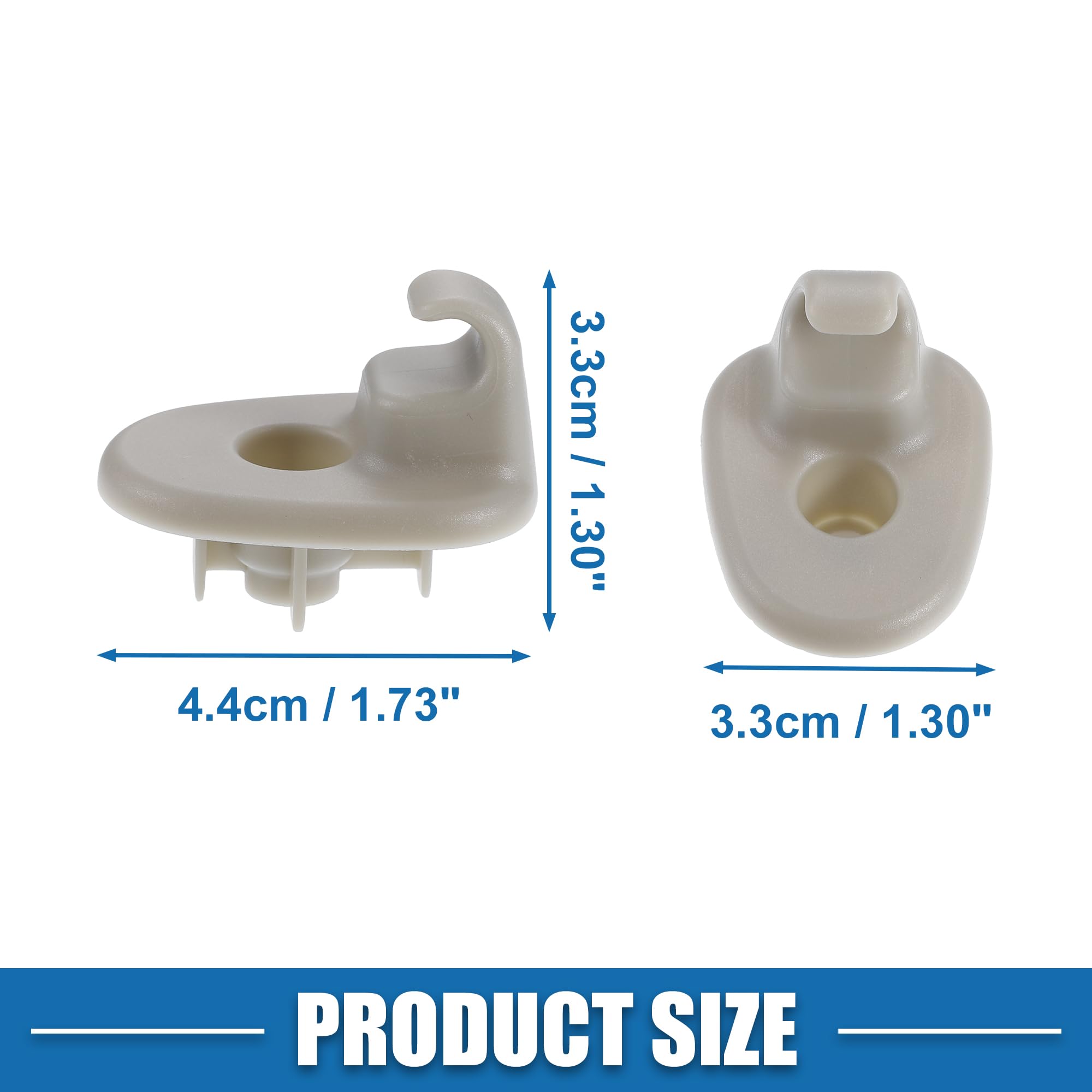 2 Clip Per Visiera Parasole Auto - Compatibile Con Jeep Cherokee KK KJ, Dodge Nitro - Foto 3