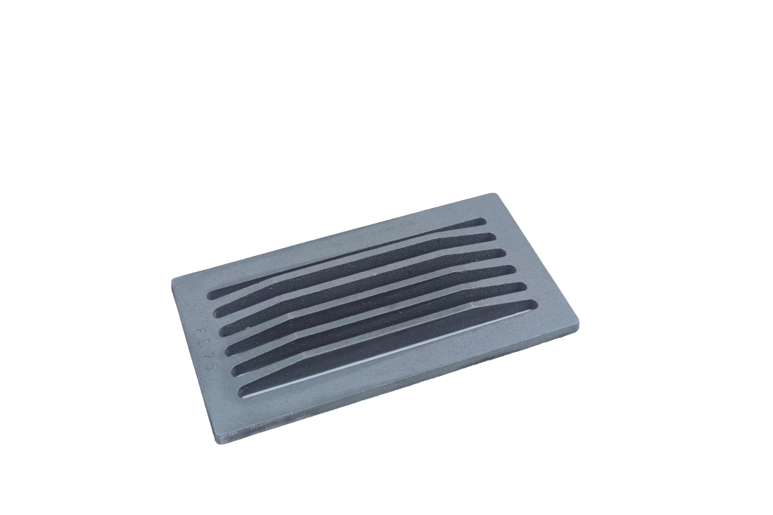 Fonderia Bongiovanni | Griglia in Ghisa | Griglia per Camino | Stufa Pellet | Barbecue Fondello per Cenere | 30x16 cm Mod.L | con Cassetto Raccolta Cenere | Altezza 8 Cm | Accessori Camino
