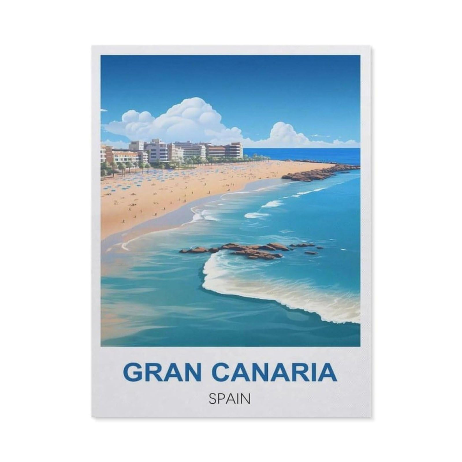 BEAYODKP 5D Diamond Painting，Gran Canaria Spain（30 x 40 cm）