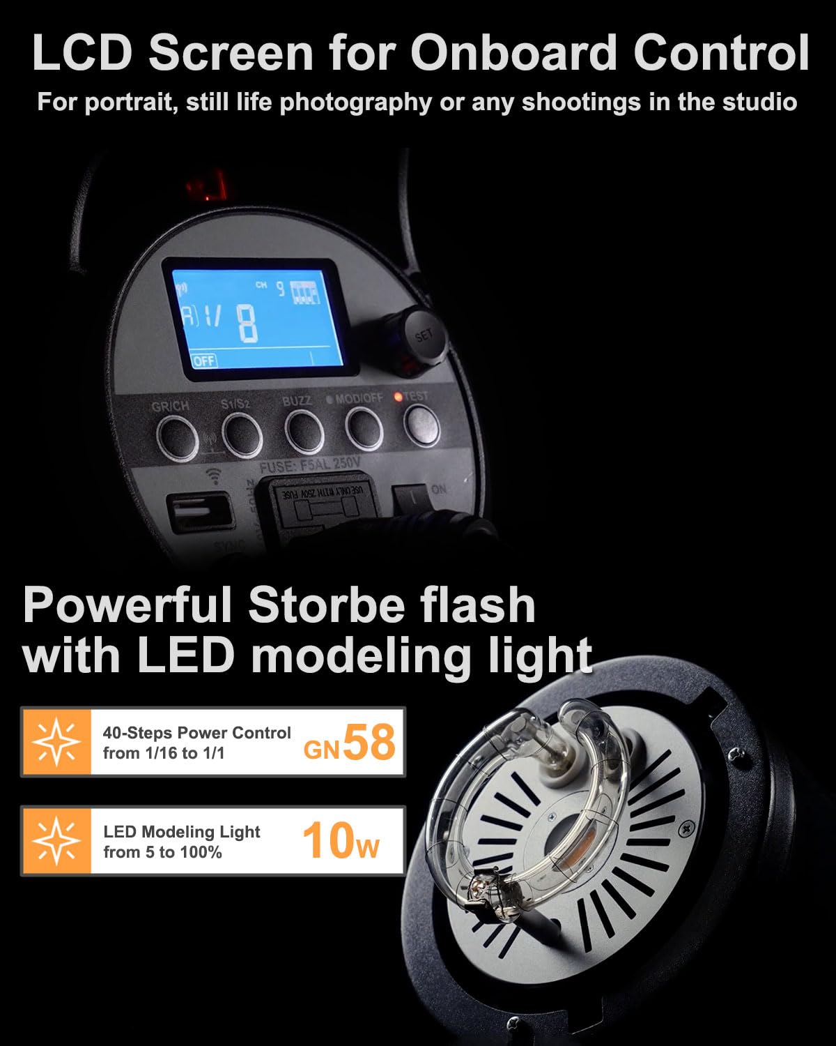 Amazon.com : Godox SK300II-V SK300IIV 300Ws Photo Studio Strobe