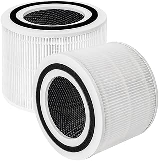 Core 300 Replacement Filter Compatible with Levoit Core 300 and Core 300S Air Purifier, 3-in-1 Filtration System(Pre, H13 True HEPA & Activated Carbon),Core300-RF, 2Pack