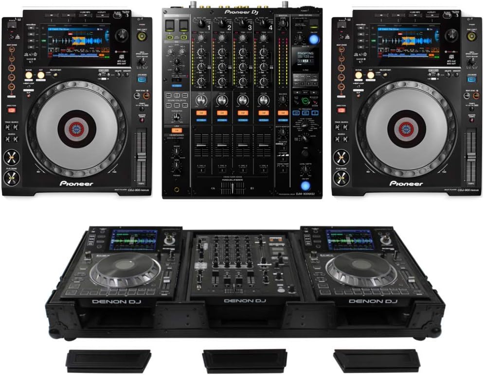 Pioneer DJ CDJ-900 Nexus & DJM-900NXS2 Pacote com Odyssey Case