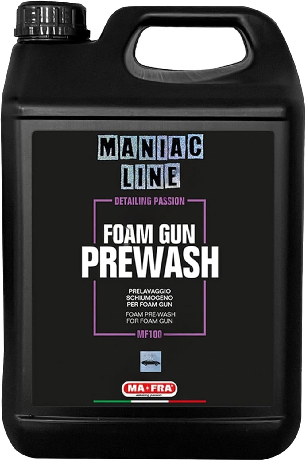 Mafra, Maniac Car Detailing Line, Foam Gun Prewash, Prelavaggio Schiumogeno Ideale per Lavaggio Auto con Foam Gun, 4500ml
