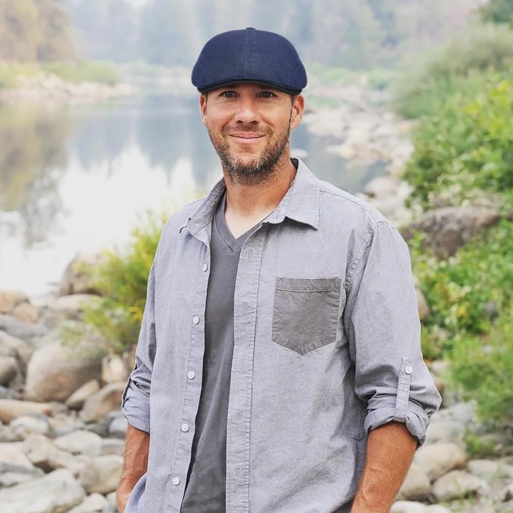 British Retro Newsboy Hat Breathable Painter Hat Adjustment Beret Ivy Cap Irish Cabbie Driving Hunting Hats - Image 2