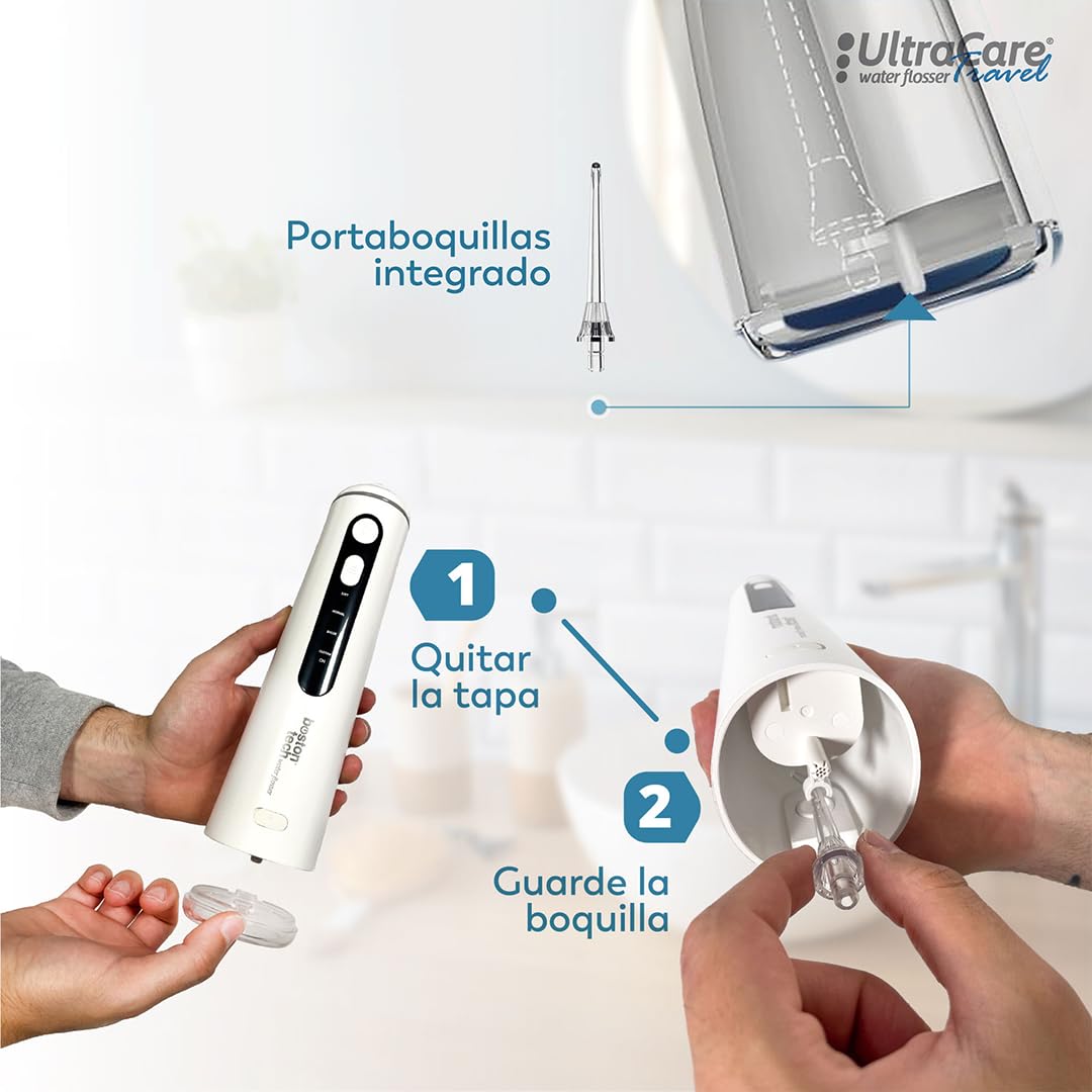Compra Inteligente: Aquapik® PRO Irrigador dental Sobremesa + Aquapik® Travel en un Pack | Ahorra y Cuida Tu Salud Bucal en Casa y Viaje |Cubre diferentes necesidades bucales | Cuidado Premium